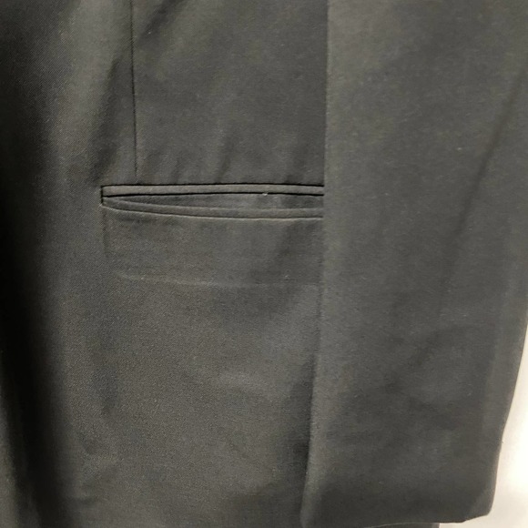 Lineal Juomo Wool Sport Blazer Jacket Suit 3 Button Black 50L - Picture 3 of 7